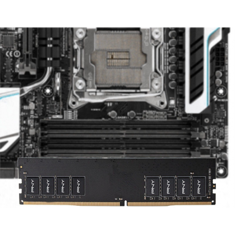 PNY - DDR4 - module - 4 GB - DIMM 288-pin - 2666 MHz  /  PC4-21300 - CL19 - 1.2 V - unbuffered - non-ECC - 2