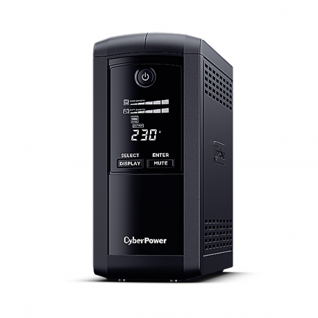 CyberPower Value Pro VP1000EILCD - UPS - AC 230 V - 550 Watt - 1000 VA - 1-phase - RS-232, USB - output connectors: 6 - black - 0