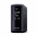 CyberPower Value Pro VP1000EILCD - UPS - AC 230 V - 550 Watt - 1000 VA - 1-phase - RS-232, USB - output connectors: 6 - black