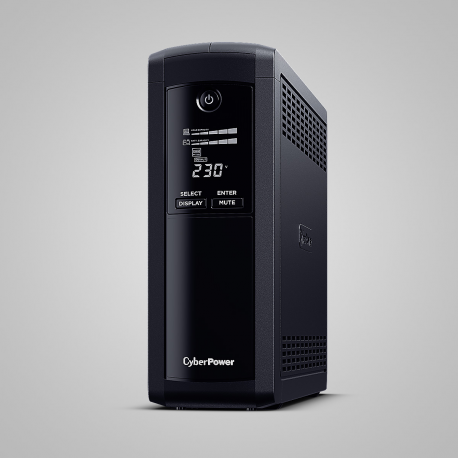 CyberPower Value Pro VP1200EILCD - UPS - AC 230 V - 720 Watt - 1200 VA - 1-phase - RS-232, USB - output connectors: 8 - black - 3