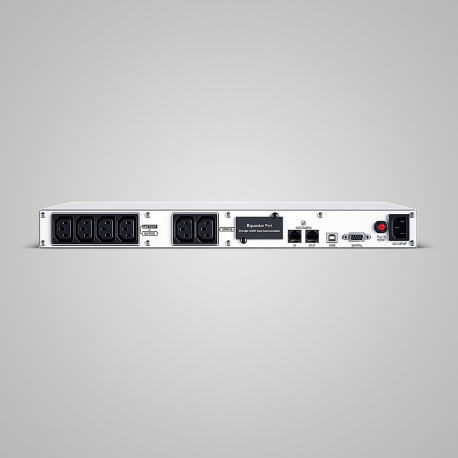 CyberPower Office Rackmount Series OR1500ERM1U - UPS (rack-mountable) - AC 230 V - 900 Watt - 1500 VA - 1-phase - Ethernet, RS-232, USB - output connectors: 6 - 1U - silver - 1