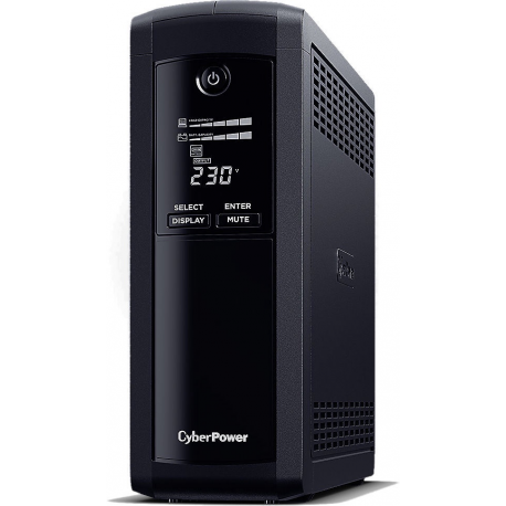 CyberPower Value Pro VP1200ELCD-FR - UPS - AC 230 V - 720 Watt - 1200 VA - 1-phase - RS-232, USB - output connectors: 4 - black - 0