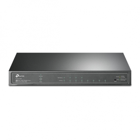TP-Link JetStream TL-SG2008P - V1 - switch - smart - 4 x 10/100/1000 + 4 x 10/100/1000 (PoE+) - desktop - PoE+ (62 W) - 0