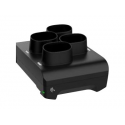 Zebra 4-Slot Battery ShareCradle - Battery charger - midnight black - for P / N: BTRY-CS60EAB0E-04, BTRY-CS60EABHE-0B