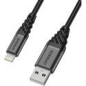OtterBox Premium - Lightning cable - USB male to Lightning male - 2 m - dark ash black - for Apple iPad / iPhone / iPod (Lightning)