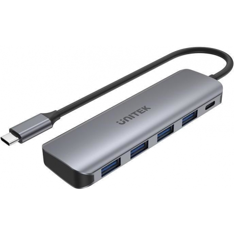 UNITEK Hub USB-C 4xUSB 3.1 Gen1 PD 100W H1107B