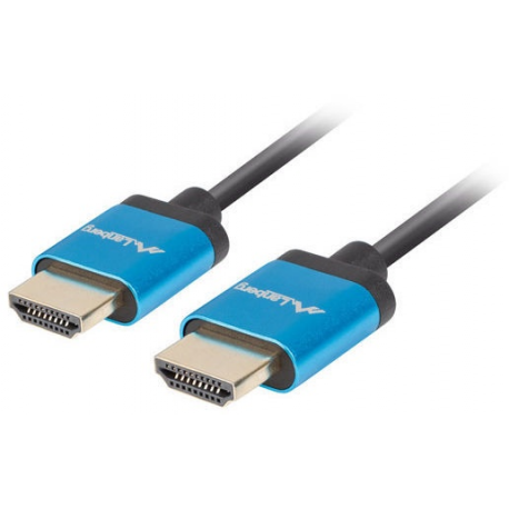 Lanberg - Premium High Speed - HDMI cable - HDMI male to HDMI male - 1.8 m - black - 4K support, 1080p support - 0