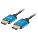 Lanberg - Premium High Speed - HDMI cable - HDMI male to HDMI male - 1.8 m - black - 4K support, 1080p support