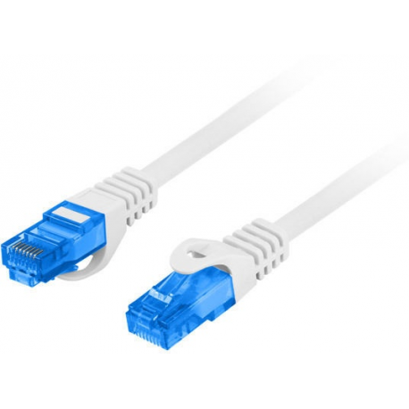 Lanberg - Patch cable - RJ-45 (M) to RJ-45 (M) - 10 m - 0.98 cm - S / FTP - CAT 6a - stranded - grey, RAL 7035 - 1