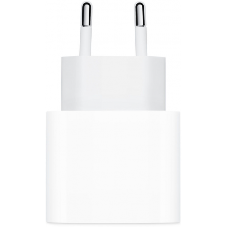 Apple 20W USB-C Power Adapter - Power adapter - 20 Watt (USB-C) - for 10.2-inch iPad; 10.5-inch iPad Air; 10.9-inch iPad Air; iPad mini 5; iPhone 11, 12, 13, SE - 1