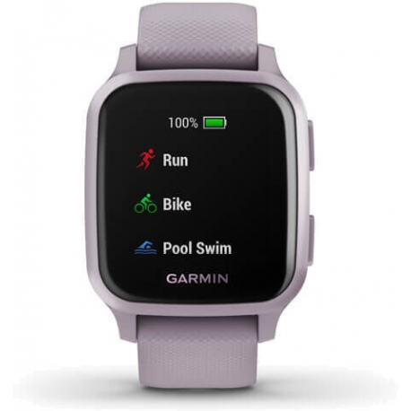 GARMIN Venu Sq Smart Watch NFC Orchid/Metallic Orchid WW