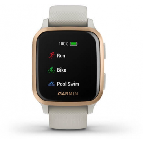 GARMIN Venu Sq Smart Watch NFC Music Light Sand/Rose Gold WW