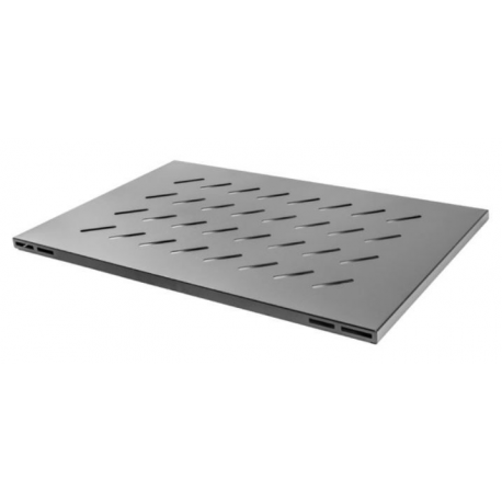 Lanberg - Rack shelf - black, RAL 9004 - 1U - 19" - 0