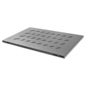 Lanberg - Rack shelf - black, RAL 9004 - 1U - 19"
