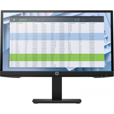 HP P22 G4 - P-Series - LED monitor - 21.5" - 1920 x 1080 Full HD (1080p) @ 60 Hz - IPS - 250 cd / m² - 1000:1 - 5 ms - HDMI, VGA, DisplayPort - black - 0