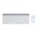 Logitech Slim Wireless Combo MK470 - Keyboard and mouse set - wireless - 2.4 GHz - Nordic - off-white