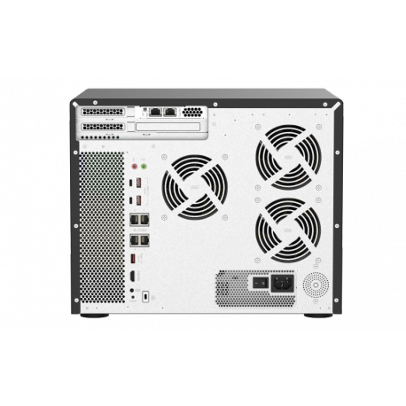 QNAP TVS-H1688X - NAS server - 16 bays - SATA 6Gb / s - RAID 0, 1, 5, 6, 10, 50, JBOD, 5 hot spare, 6 hot spare, 60, 10 hot spare, RAID TP - RAM 32 GB - Gigabit Ethernet  /  2.5 Gigabit Ethernet  /  10 Gigabit Ethernet - iSCSI support - 5
