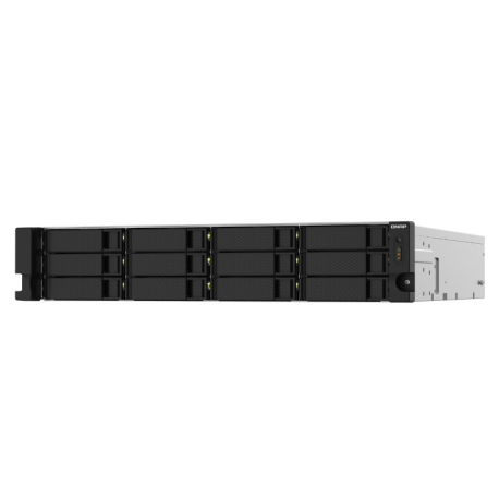 QNAP TS-1232PXU-RP - NAS server - 12 bays - rack-mountable - SATA 6Gb / s - RAID 0, 1, 5, 6, 10, 50, JBOD, 60 - RAM 4 GB - Gigabit Ethernet  /  2.5 Gigabit Ethernet  /  10 Gigabit Ethernet - iSCSI support - 2U - 10