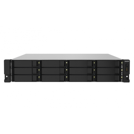 QNAP TS-1232PXU-RP - NAS server - 12 bays - rack-mountable - SATA 6Gb / s - RAID 0, 1, 5, 6, 10, 50, JBOD, 60 - RAM 4 GB - Gigabit Ethernet  /  2.5 Gigabit Ethernet  /  10 Gigabit Ethernet - iSCSI support - 2U - 12