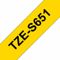 Brother TZe-SL651 - Self-adhesive - black on yellow - Roll (2.4 cm x 8 m) 1 cassette(s) laminated tape - for P-Touch PT-D800W, PT-E550WSP, PT-E550WVP, PT-P900W, PT-P950NW