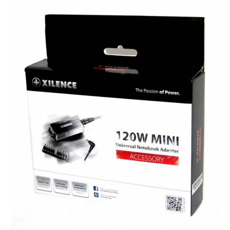 Xilence 90W Mini - Power adapter - AC 100-240 V - 90 Watt - 2