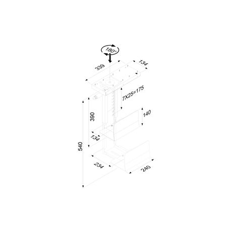 Neomounts by Newstar CPU-D250 - Mounting kit (CPU mount) (Swivel Design) - black - under-the-desk - 3