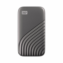 WD My Passport SSD WDBAGF0010BGY - SSD - encrypted - 1 TB - external (portable) - USB 3.2 Gen 2 (USB-C connector) - 256-bit AES - space grey