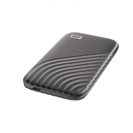 WD My Passport SSD WDBAGF0010BGY - SSD - encrypted - 1 TB - external (portable) - USB 3.2 Gen 2 (USB-C connector) - 256-bit AES - space grey - 6