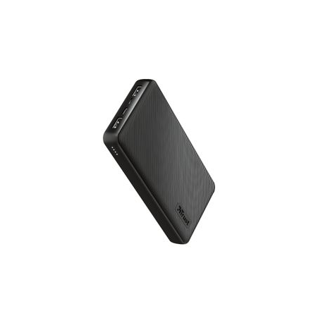 Trust Primo - Power bank - 20000 mAh - 74 Wh - 15 Watt - 3 A - Fast Charge - 3 output connectors (2 x USB, USB-C) - on cable: Micro-USB - 1