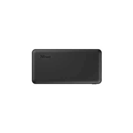 Trust Primo - Power bank - 20000 mAh - 74 Wh - 15 Watt - 3 A - Fast Charge - 3 output connectors (2 x USB, USB-C) - on cable: Micro-USB - 4