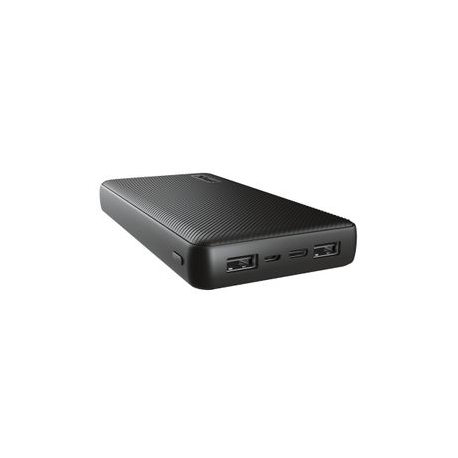 Trust Primo - Power bank - 20000 mAh - 74 Wh - 15 Watt - 3 A - Fast Charge - 3 output connectors (2 x USB, USB-C) - on cable: Micro-USB - 7