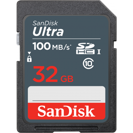 SanDisk Ultra - Flash memory card - 32 GB - UHS Class 1  /  Class10 - SDHC UHS-I - 1
