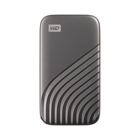 WD My Passport SSD WDBAGF5000AGY - SSD - encrypted - 500 GB - external (portable) - USB 3.2 Gen 2 (USB-C connector) - 256-bit AES - space grey - 1
