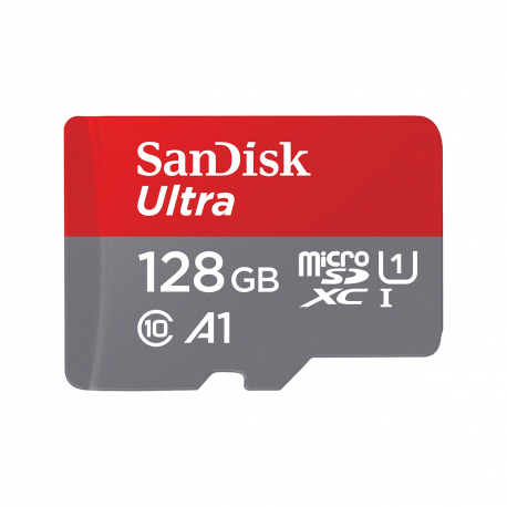 SanDisk Ultra - Flash memory card (microSDXC to SD adapter included) - 128 GB - UHS-I / Class10 - microSDXC UHS-I - 1