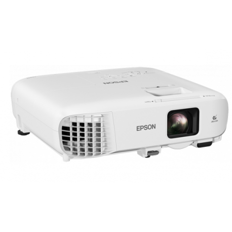 Epson EB-E20 - 3LCD projector - portable - 3400 lumens (white) - 3400 lumens (colour) - XGA (1024 x 768) - 4:3 - white - 3