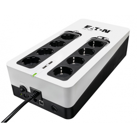 Eaton 3S 700 - UPS - AC 220-240 V - 420 Watt - 700 VA - 1-phase - USB - output connectors: 8 - 1