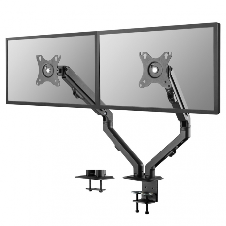 Neomounts by Newstar FPMA-D650D - Mounting kit - for 2 LCD displays (full-motion) - black - screen size: 17"-27" - clamp mountable, grommet, desk-mountable - 0