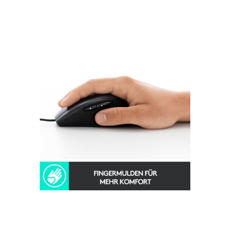 Logitech M500s Advanced Corded Mouse - Mouse - optical - 7 buttons - wired - USB - 3