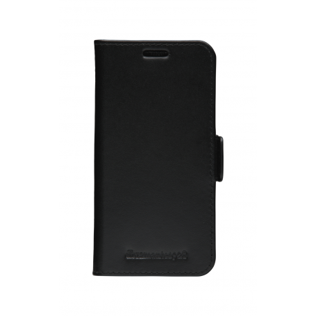 dbramante1928 Copenhagen Slim - Flip cover for mobile phone - full-grain leather - black - for Apple iPhone 12 mini - 12