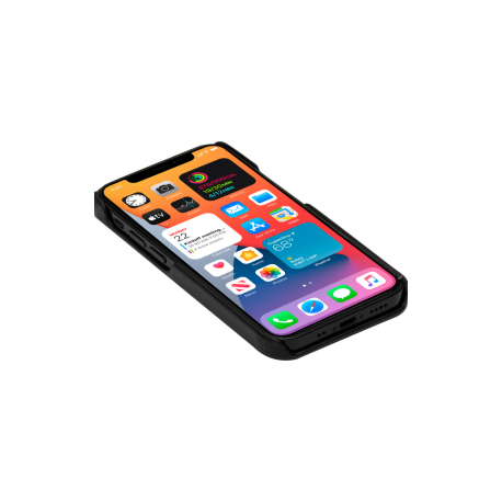 dbramante1928 Lynge - Flip cover for mobile phone - full-grain leather - black - for Apple iPhone 12 mini - 4