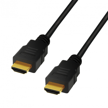 LogiLink - HDMI cable with Ethernet - HDMI male to HDMI male - 2 m - black - 4K support, 8K support, 10K support - 5