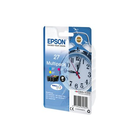 Epson 27 Multi-Pack - 3-pack - 10.8 ml - yellow, cyan, magenta - original - ink cartridge - for WorkForce WF-3620, WF-3640, WF-7110, WF-7210, WF-7610, WF-7620, WF-7710, WF-7715, WF-7720 - 2