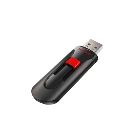 SanDisk Cruzer Glide - USB flash drive - 256 GB - USB 2.0 - black, red - 3
