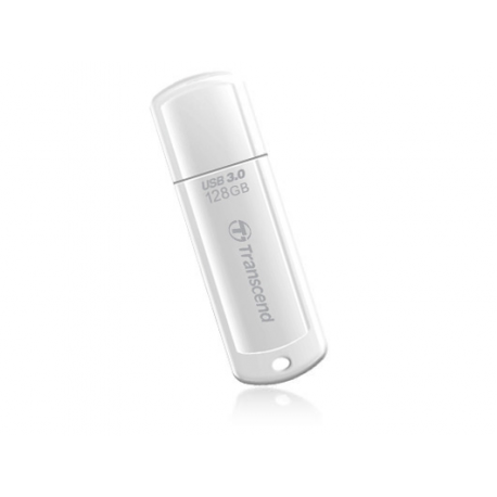 Transcend JetFlash 730 - USB flash drive - 128 GB - USB 3.0 - white - 5