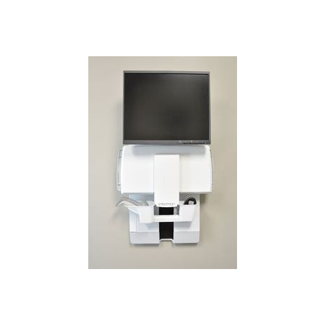 Ergotron StyleView - Mounting kit (keyboard shelf, wrist rest, mouse pouch, panel vertical lift) - for LCD display  /  PC equipment - patient room - steel - white - screen size: up to 24" - 4