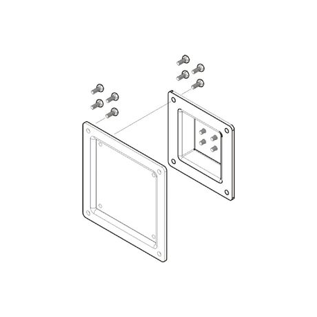 Neomounts by Newstar FPMA-VESA100 - Mounting component (VESA adapter plate) - for LCD display - black - screen size: 10"-30" - 1