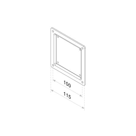 Neomounts by Newstar FPMA-VESA100 - Mounting component (VESA adapter plate) - for LCD display - black - screen size: 10"-30" - 2