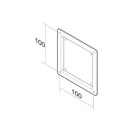 Neomounts by Newstar FPMA-VESA100 - Mounting component (VESA adapter plate) - for LCD display - black - screen size: 10"-30" - 3