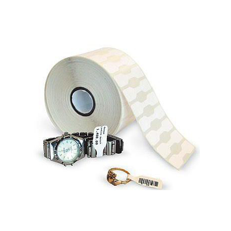 Zebra 8000D Jewelry - Polypropylene (PP) - permanent acrylic adhesive - white - 55.88 x 12.7 mm 21060 label(s) (6 roll(s) x 3510) labels - for Zebra GX420; GK Series GK420; G-Series GC420; GX Series GX420, GX430; LP 28XX; TLP 28XX - 2