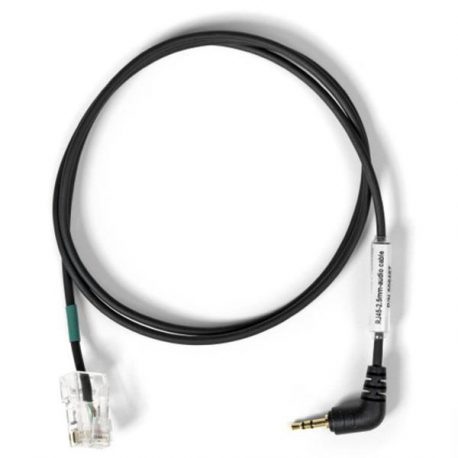 EPOS | SENNHEISER RJ45-2.5mm-audio cable - Audio cable - stereo micro jack male to RJ-45 male - 80 cm - angled connector - for IMPACT SDW 50XX; Sennheiser DW Office USB ML; DW Pro 2; SD Office, Office ML, Pro 1, Pro 2 - 2